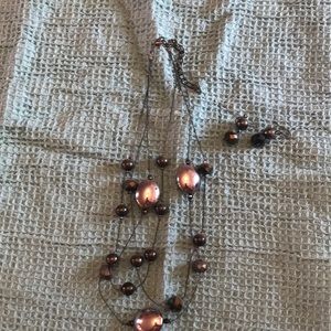 Necklace and earrings